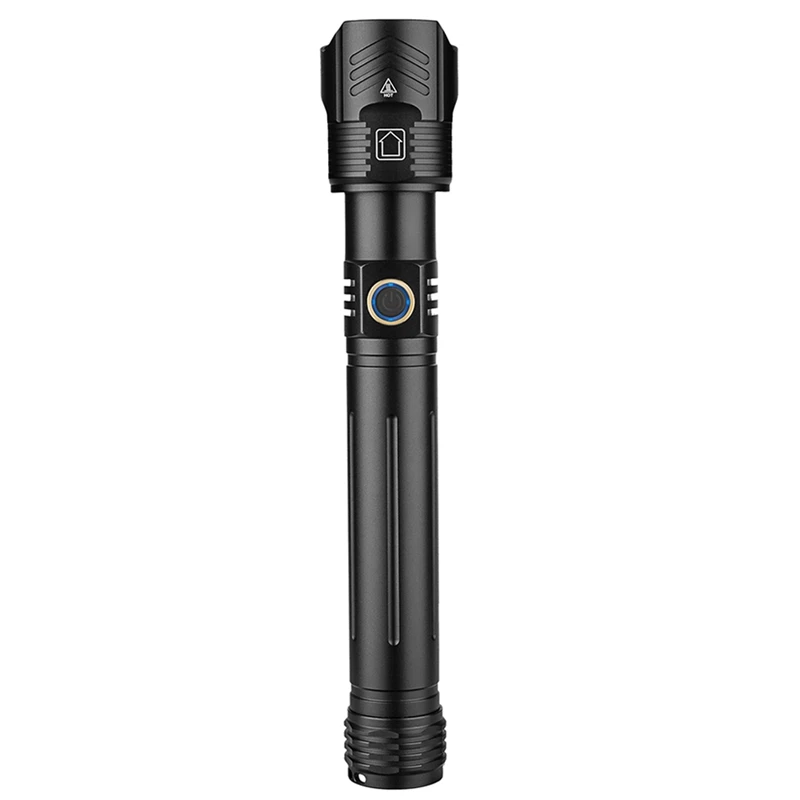 

XHP160 Powerful LED Flashlight USB Recharge Zoom Torch IPX6 Waterproof Flash Lamp Light By 26650/18650