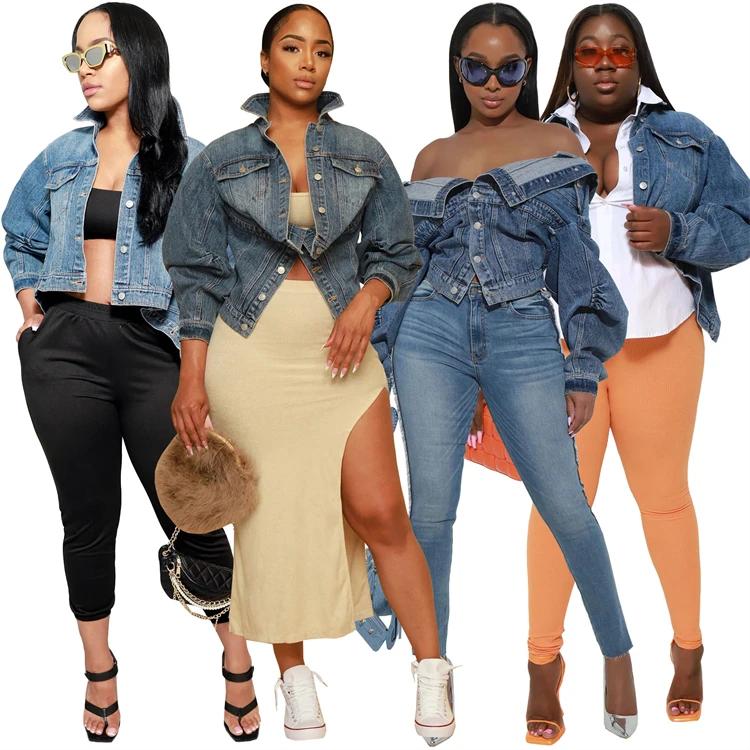 Button Down Jeans Jackets Women Denim Jackets Fashion Coats Ladies Heavy Washed Long Sleeve Coats 2023 New Arrival
Button Down Jeans Jackets Women Denim Jackets Fashion Coats Ladies Heavy Washed Long Sleeve Coats 2023 New Arrival