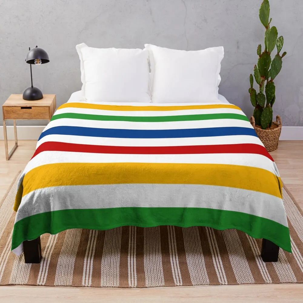 

Classic Colour Stripes Throw Blanket Stuffed Blankets Sleeping Bag Blanket Fluffy Blankets Large