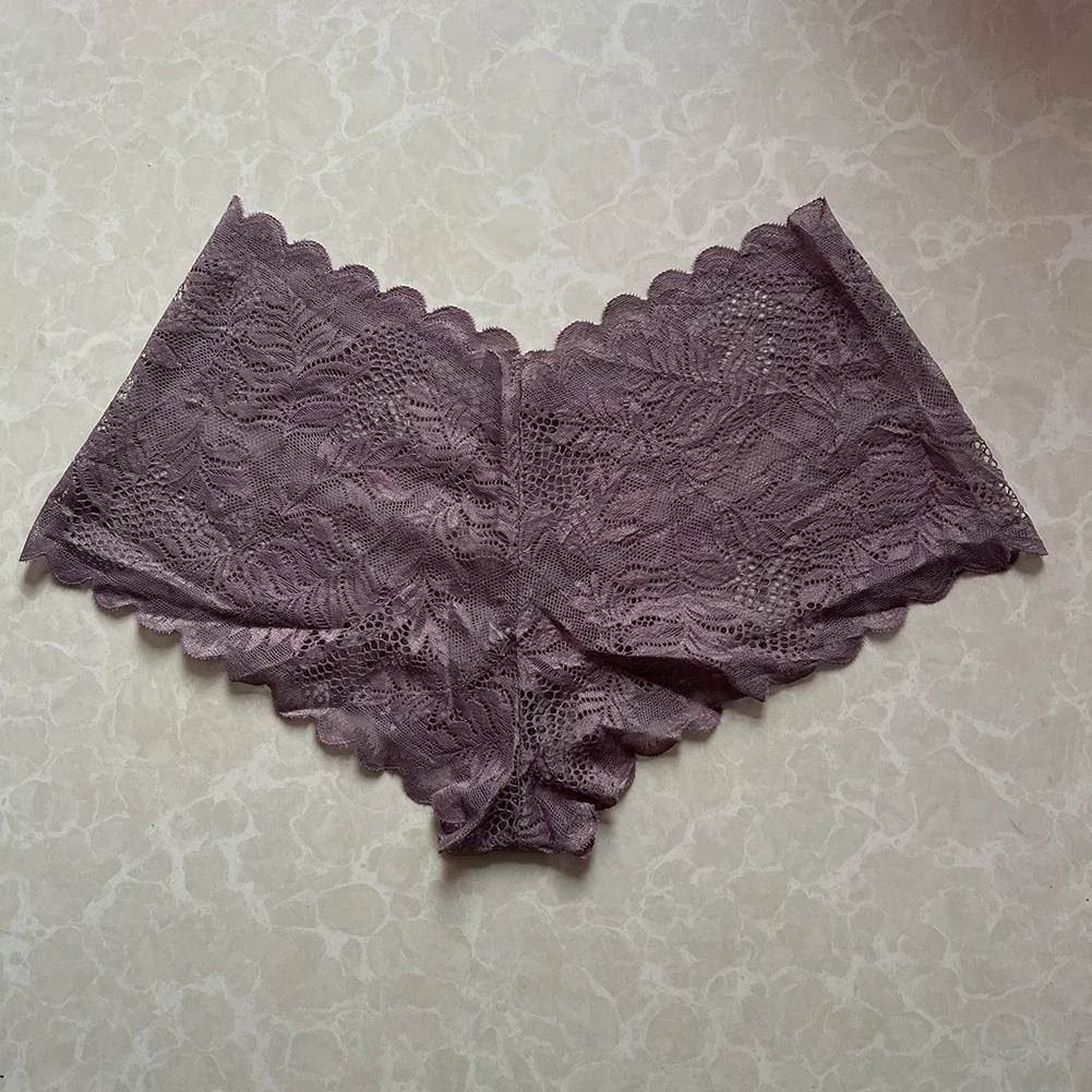 KNCEF-Sous-vêtements en dentelle florale pour femmes, lingerie en maille, slips grande taille, culottes, caleçons, vêtements décontractés, 5XL 3