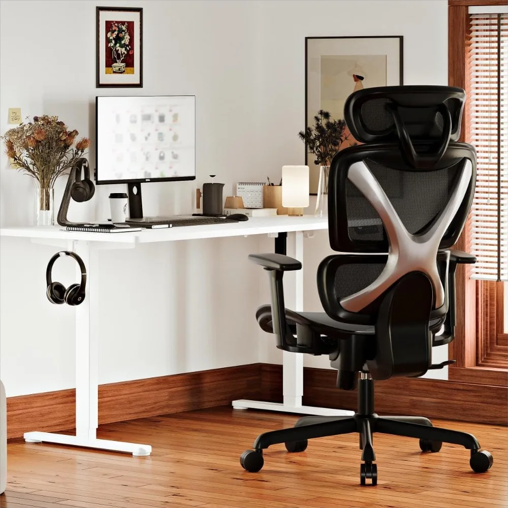 Office Chair, Mesh Desk Chair with Lumbar Support, Adjustable 3D Arms, Reclining, Ergonomic Chair for Home Office Work(Grey)
Office Chair, Mesh Desk Chair with Lumbar Support, Adjustable 3D Arms, Reclining, Ergonomic Chair for Home Office Work(Grey)
