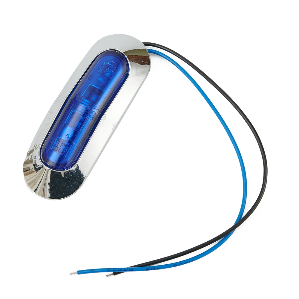 DC 12V-24V Truck Trailer Side Marker Indicator Light Car Signal Brake Rear Warning Tail Light Blue 4LED Warning Lamp
DC 12V-24V Truck Trailer Side Marker Indicator Light Car Signal Brake Rear Warning Tail Light Blue 4LED Warning Lamp