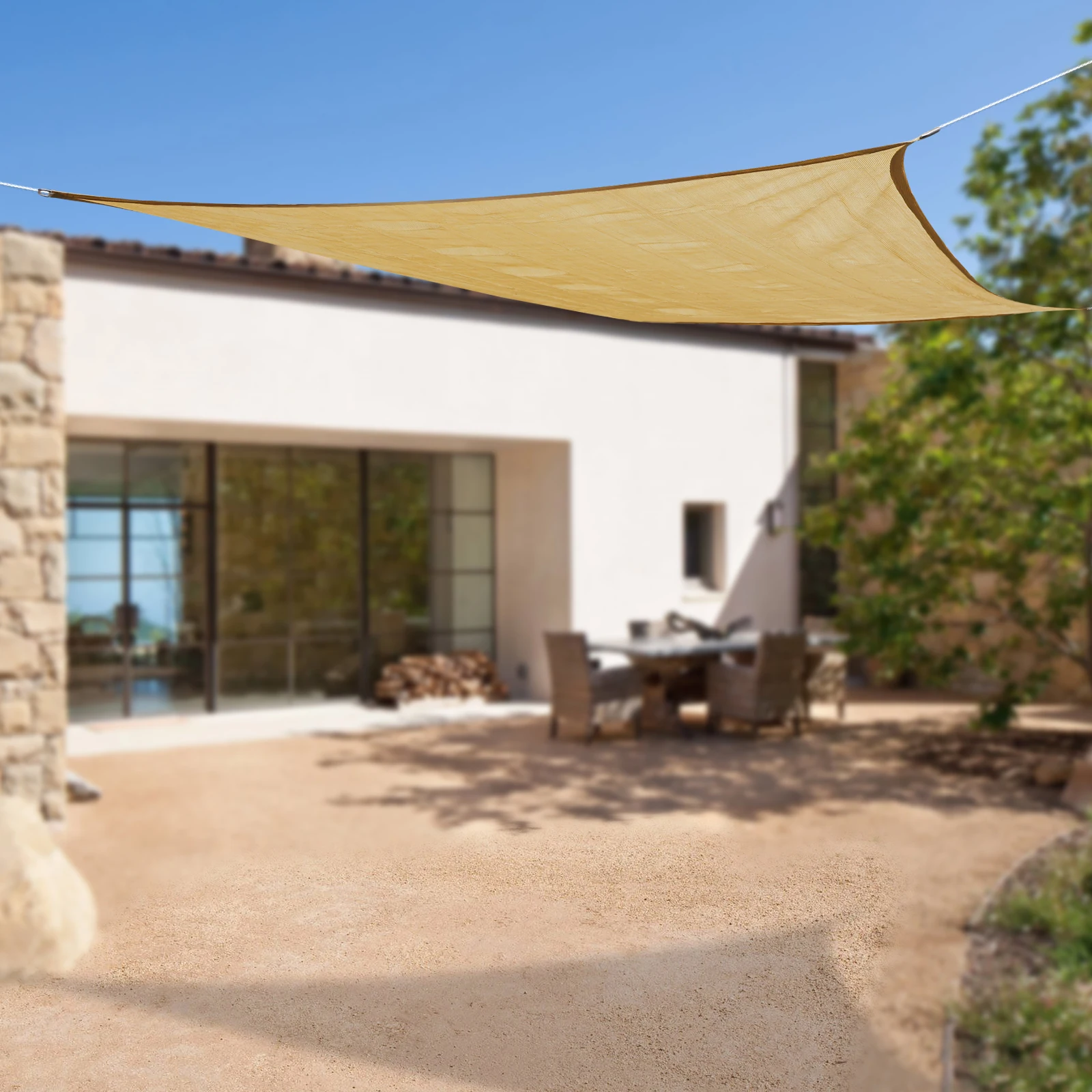 12*16ft Outdoor Patio UV Block Sunshade Rectangle Sail Canopy for Garden Backyard Swimming Pool 
12*16ft Outdoor Patio UV Block Sunshade Rectangle Sail Canopy for Garden Backyard Swimming Pool