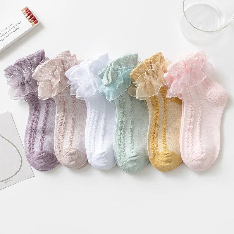 Girls Lace Ruffle Princess Mesh Socks Infant Baby Kids Short Sock Ruffle White Pink Little Girl Socks Toddler Dance Socks 1-7Y
Girls Lace Ruffle Princess Mesh Socks Infant Baby Kids Short Sock Ruffle White Pink Little Girl Socks Toddler Dance Socks 1-7Y