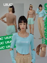UIUC Sweet Style Cutout Crop Tops Women Korean Style Arc Hem Letter Printing Long-sleeve Crop T-shirts for Teens Girls
UIUC Sweet Style Cutout Crop Tops Women Korean Style Arc Hem Letter Printing Long-sleeve Crop T-shirts for Teens Girls
