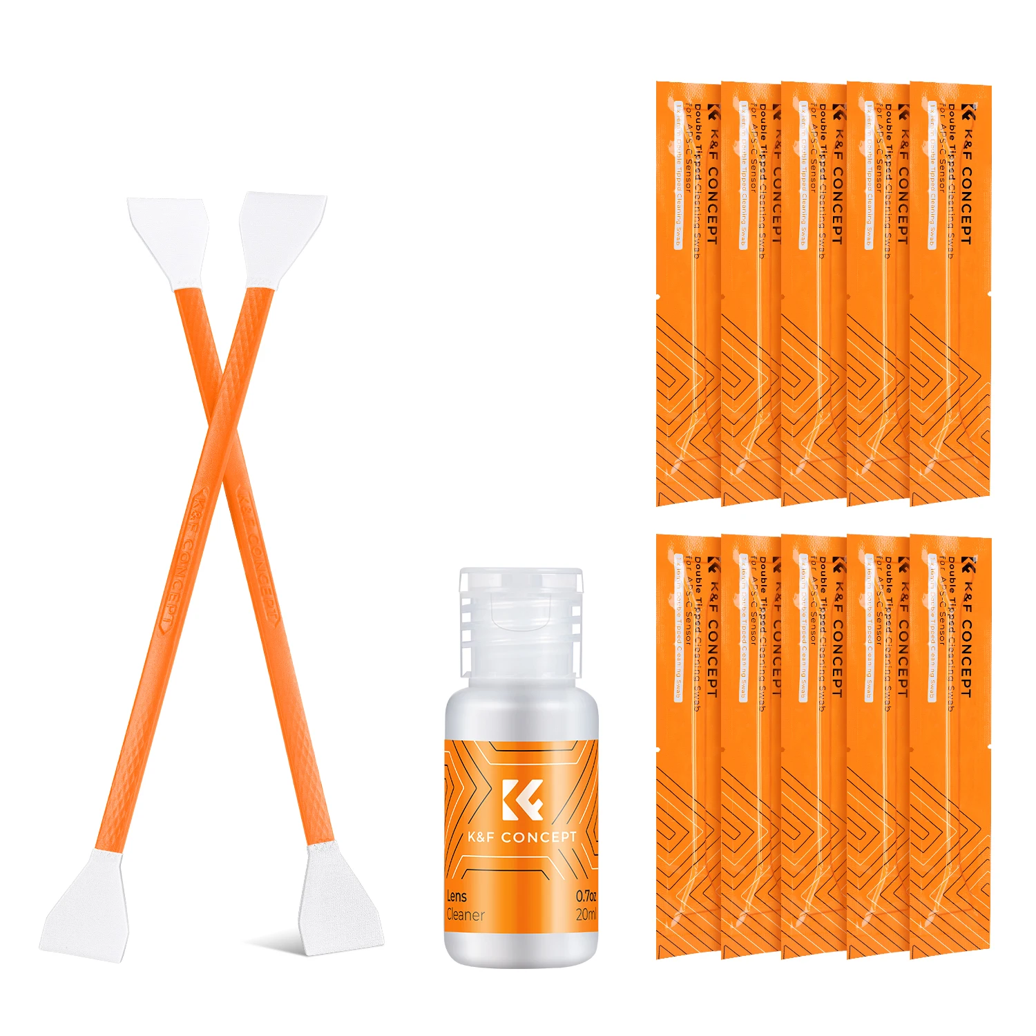 K&F Concept Cleaning Kits 10Pcs Double Head CMOS Cleaning Stick And 20ml Cleaning Fluid for DSLR Cameras Lens
K&F Concept Cleaning Kits 10Pcs Double Head CMOS Cleaning Stick And 20ml Cleaning Fluid for DSLR Cameras Lens