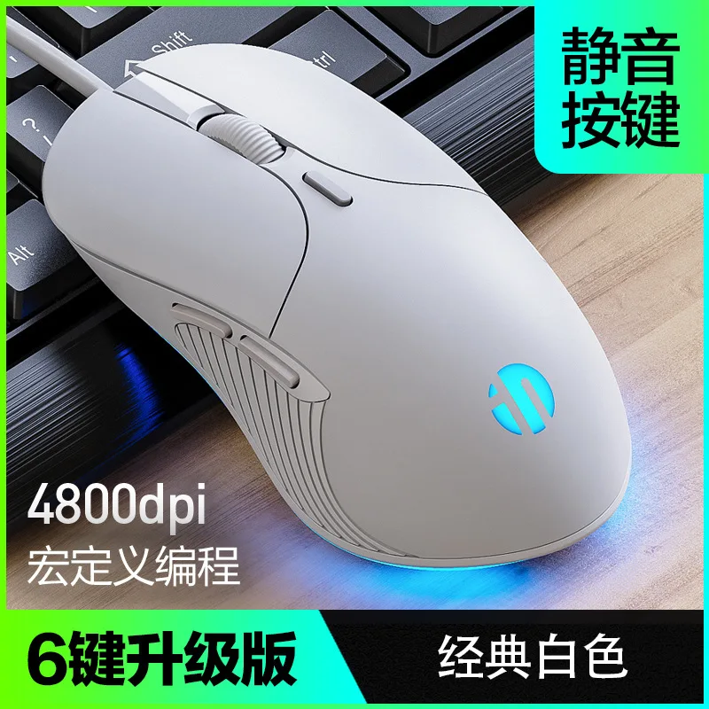 

Computer Wired Mouse USB Optical Office Mause Pink 1200DPI RGB Gaming Mice 6D Ergonomic Design Laptop Mouse Backlight For Gamer