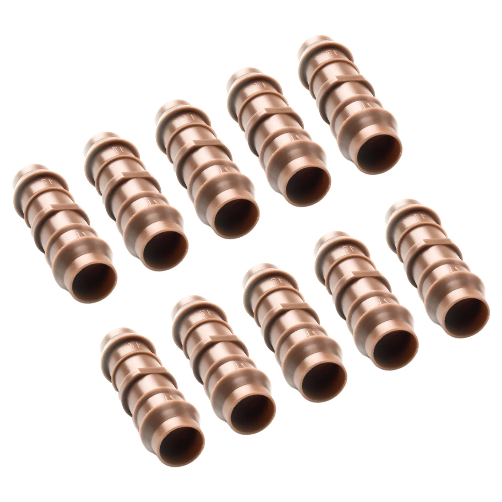 Set Coupler Connectors 10pcs 17mm Accessories Barbed Brown Drip Fittings Garden Irrigation Line Coupler Plastic
Set Coupler Connectors 10pcs 17mm Accessories Barbed Brown Drip Fittings Garden Irrigation Line Coupler Plastic