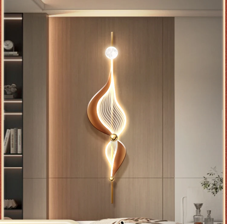 

Итальянский минималистичный гостиной декоративная картина фон для телевизора настенный креативный настенный светильник трехмерный коридор светодиодный светящийся