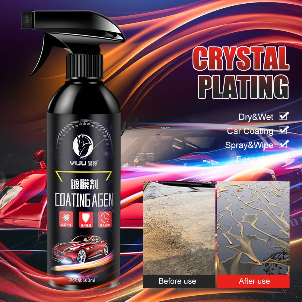 500ML Car Coating Agent Nano Crystal Plating Auto Glass Polishing Hydrophobic Paint Care Film Glossy Non-Scratch Accessories
500ML Car Coating Agent Nano Crystal Plating Auto Glass Polishing Hydrophobic Paint Care Film Glossy Non-Scratch Accessories