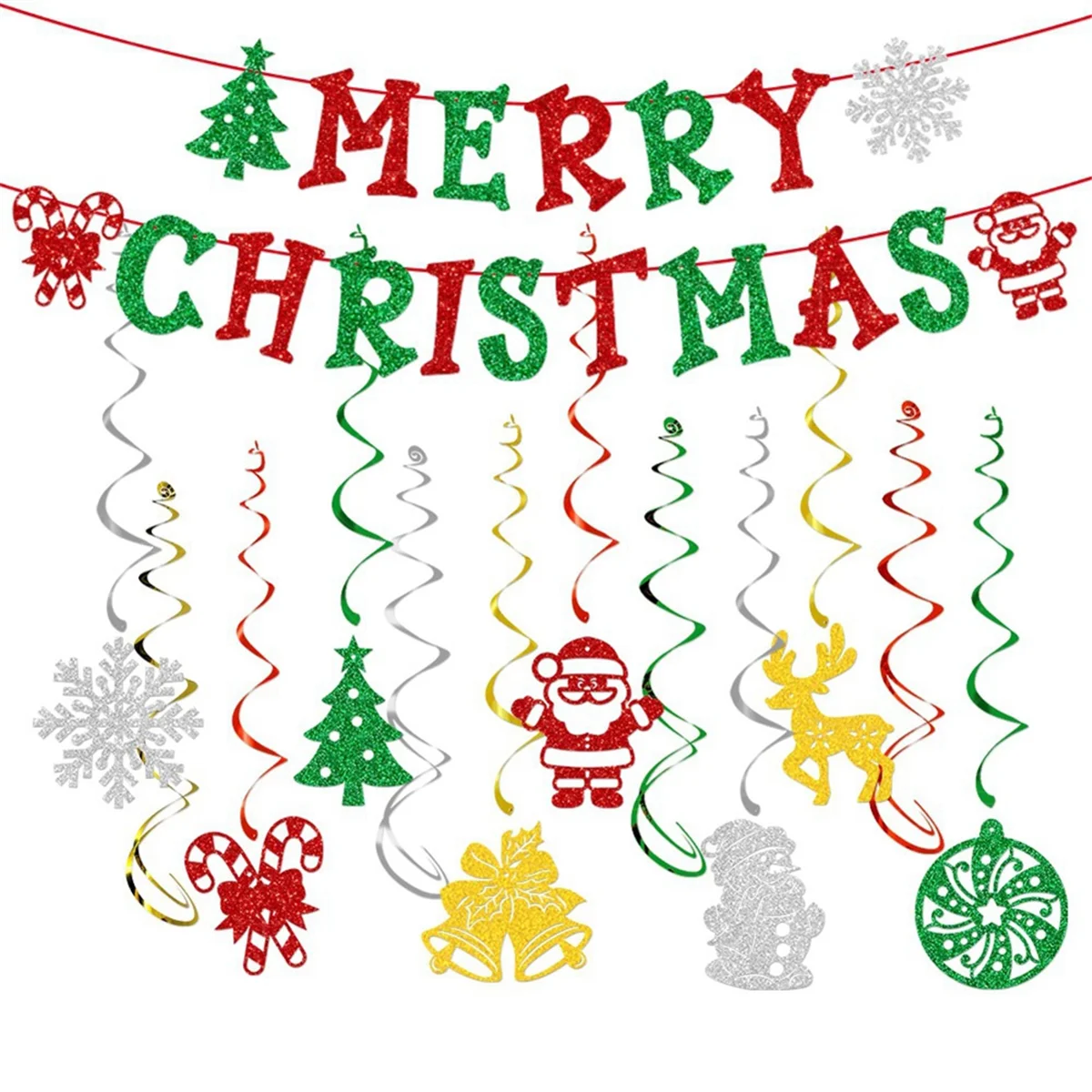 Christmas Banner and Glitter Christmas Signs Banner Christmas Banner Party Decorations for Wall Party Supplies Kit
Christmas Banner and Glitter Christmas Signs Banner Christmas Banner Party Decorations for Wall Party Supplies Kit