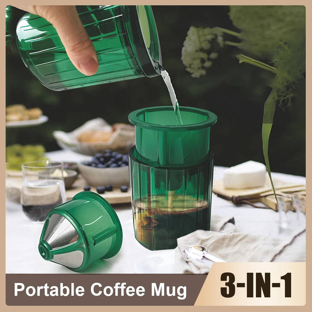 Pour Over Coffee Maker Paperless 3 In1 Portable Coffee Maker with Double-Layer Stainless Steel Filter with 2 Cup for Home Travel
Pour Over Coffee Maker Paperless 3 In1 Portable Coffee Maker with Double-Layer Stainless Steel Filter with 2 Cup for Home Travel
