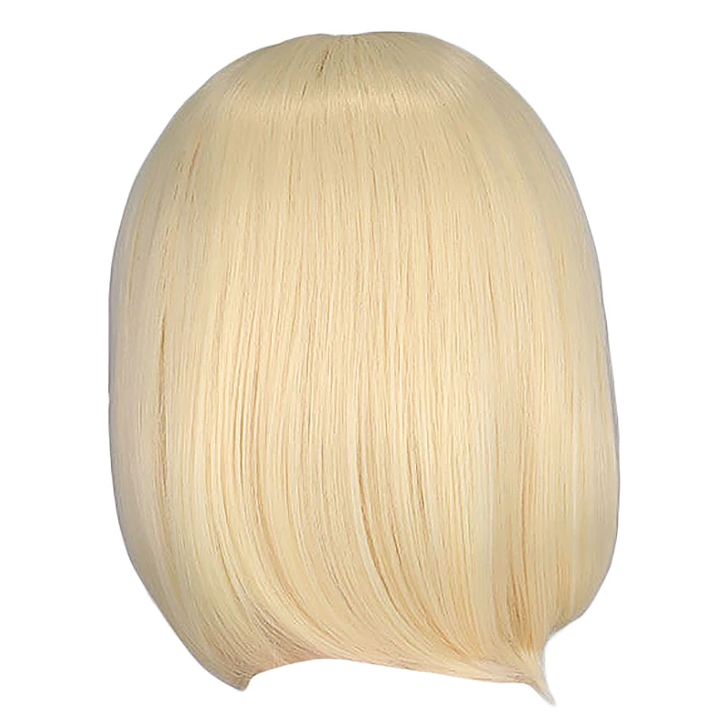 

Короткие парики из человеческих волос в виде Розы, бразильские прямые волосы, парик, предварительно выщипанные волосы с детскими волосами, парик на сетке, 9 дюймов, золотистый