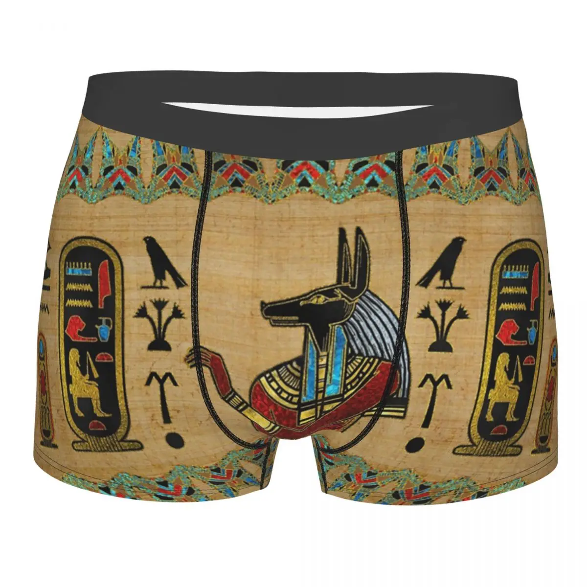 

Men Boxer Briefs Shorts Panties Egyptian Anubis Ornament Soft Underwear Ancient Egypt Myth Male Humor S-XXL Underpants