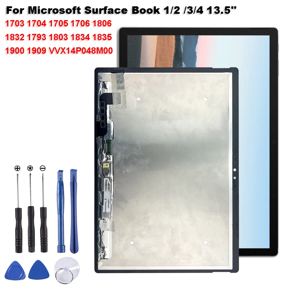 

New AAA+ For Microsoft Surface Book 1 2 3 1703 1704 1705 1706 13.5" LCD Display Touch Screen Digitizer Glass Assembly Repair