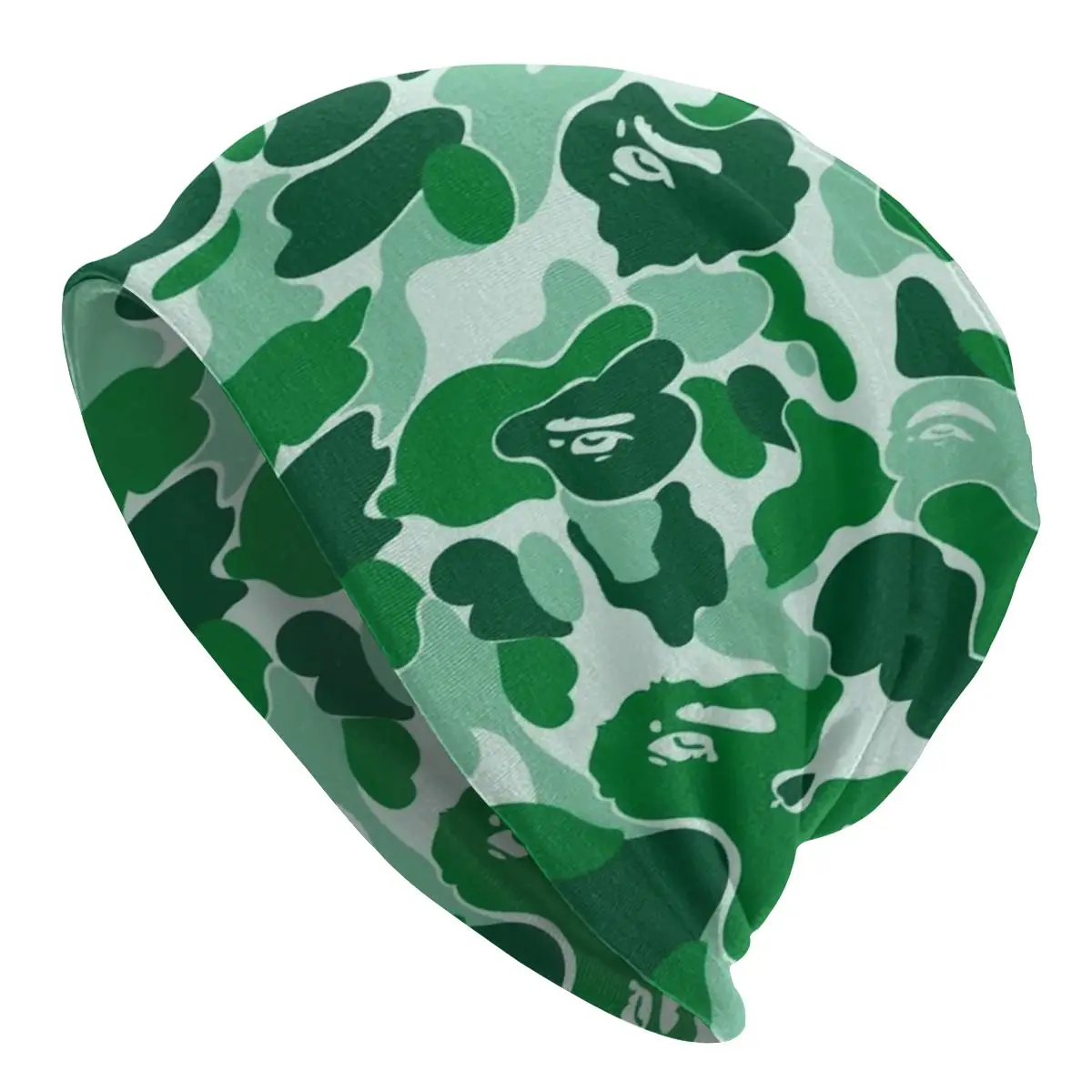 

Custom Green Army Camo Camouflage Slouchy Beanie Hat Men Women Design Pattern Cool Knitting Skullies Beanies Cap for Outdoor Ski