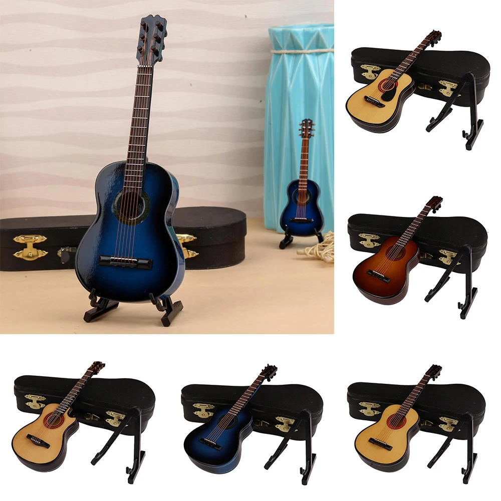 10cm Mini Classical Guitar Wooden Musical Instrument Electric Guitar Model Miniature Guitarra Decoration Gift With Case Stand
10cm Mini Classical Guitar Wooden Musical Instrument Electric Guitar Model Miniature Guitarra Decoration Gift With Case Stand