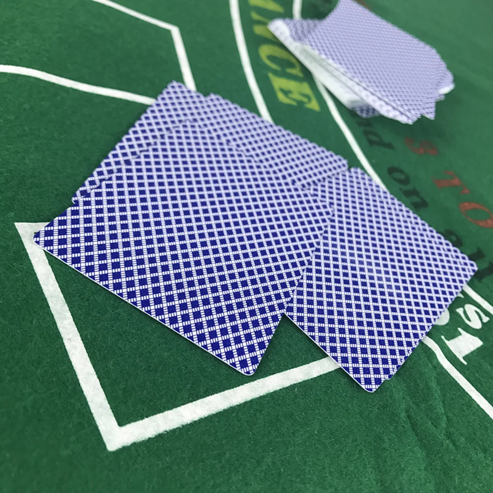 Easytoday 1PcsSet New Playing Cards Baccarat Texas Hold'em Plastic Waterproof Frosted Poker Cards Board Games Small Print (4)