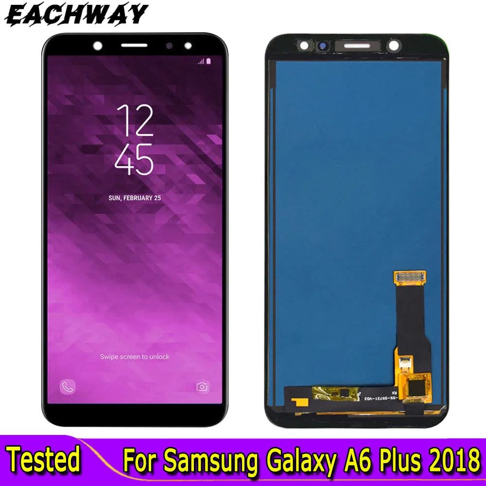 A6 Plus Display Screen For Samsung Galaxy A6 Plus 2018 LCD Display Touch Screen Digitizer Parts For Samsung A605 A605F A605FN
A6 Plus Display Screen For Samsung Galaxy A6 Plus 2018 LCD Display Touch Screen Digitizer Parts For Samsung A605 A605F A605FN