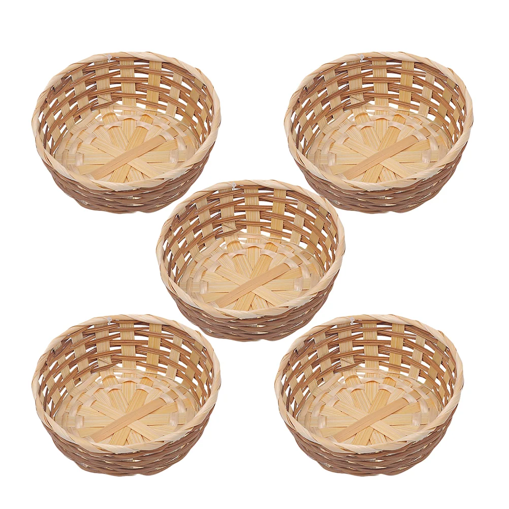 Bamboo Bread Basket Round Rattan Fruit Basket Handmade Woven Storage Bin Food Container Kitchen Vegetables Serving
Bamboo Bread Basket Round Rattan Fruit Basket Handmade Woven Storage Bin Food Container Kitchen Vegetables Serving
