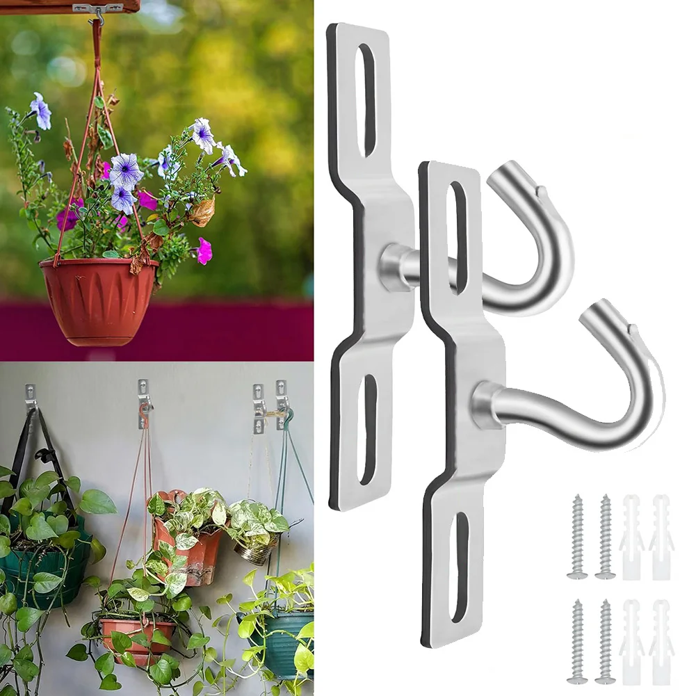 2pcs Multi Functional Hangers With 8 Nails Stainless Steel Ceiling Wall Hooks For Hanging Plants For Hanging Plant Baskets
2pcs Multi Functional Hangers With 8 Nails Stainless Steel Ceiling Wall Hooks For Hanging Plants For Hanging Plant Baskets