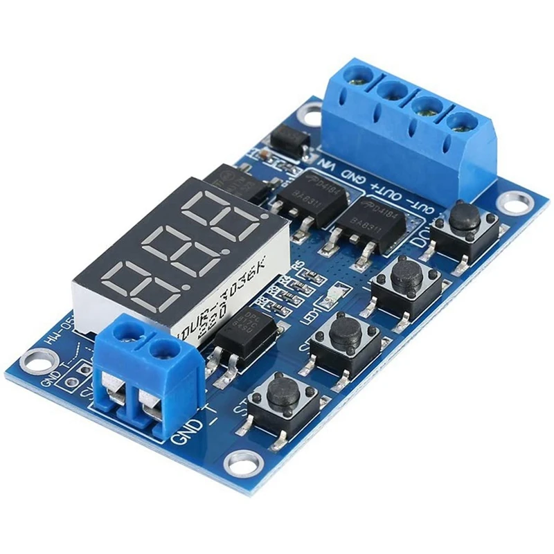 

Hot-DC 5V-36V Delay Time Module Switch Infinite Loop Digital LED Display Dual MOS Tube Control Board Instead Of Relay Module