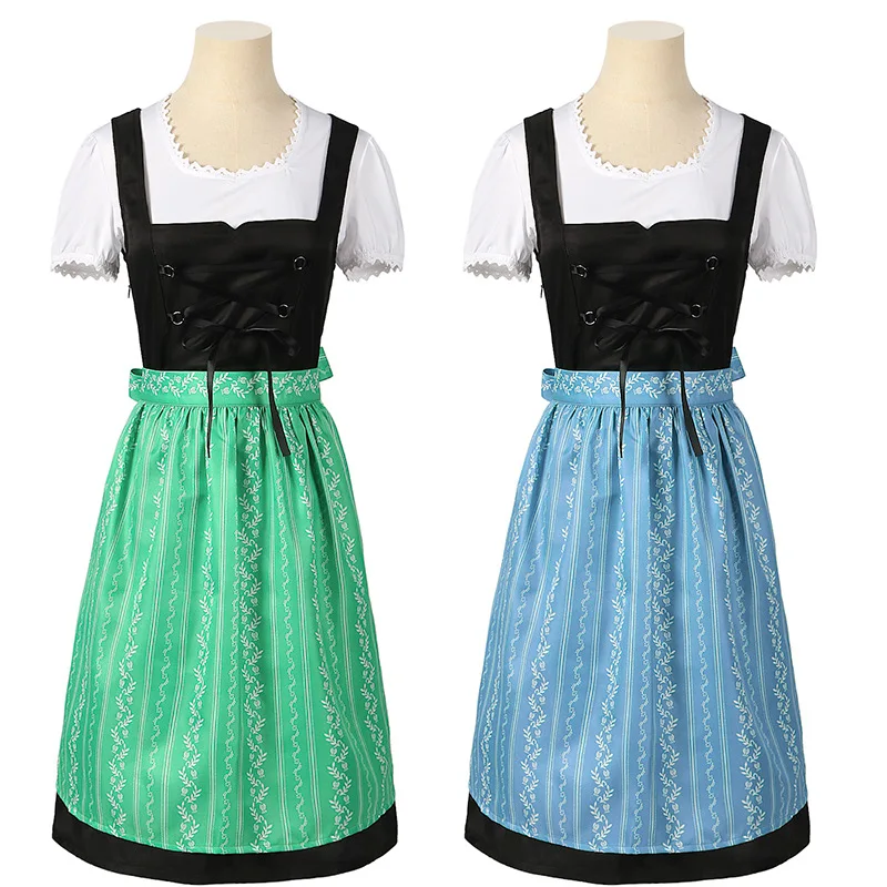 Women Medieval costume Dress German Oktoberfest Cosplay Costume Party Dress S-3XL Bavarian Beer Wench Carnival Outfits Sets
Women Medieval costume Dress German Oktoberfest Cosplay Costume Party Dress S-3XL Bavarian Beer Wench Carnival Outfits Sets