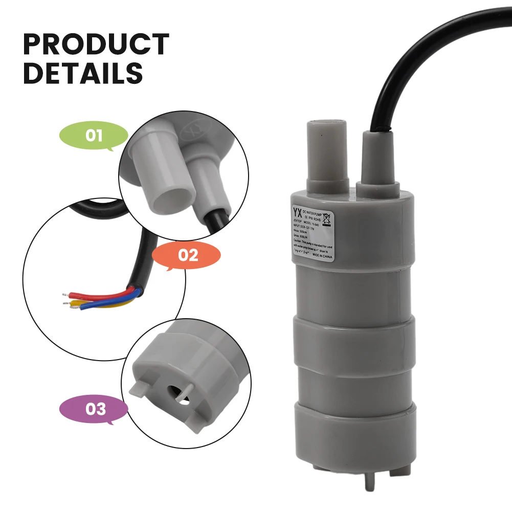 Mini Water Pump DC Submersible Pump 600L/H Copper DC 12V Durable Suitable For Camping Garden Pump Motor Shaft
Mini Water Pump DC Submersible Pump 600L/H Copper DC 12V Durable Suitable For Camping Garden Pump Motor Shaft