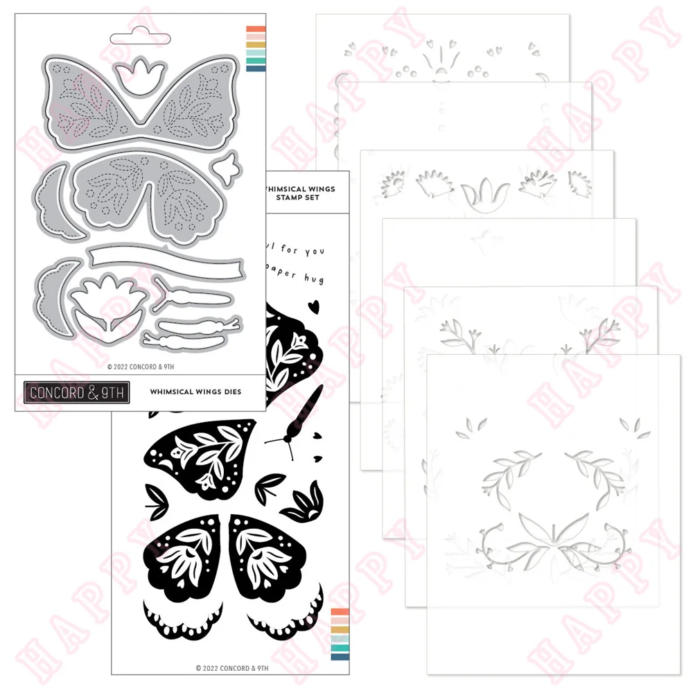 Metal Cutting Dies Stamps Stencils Whimsical Wings Scrapbook Envelope Diary Photo Album Craft Decorative Craft Embossing Moulds
Metal Cutting Dies Stamps Stencils Whimsical Wings Scrapbook Envelope Diary Photo Album Craft Decorative Craft Embossing Moulds
