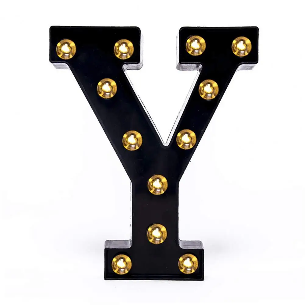 

Exquisite Letter Shape Design Versatile Led Alphabet Number Lights Waterproof Battery Powered Lamps for Weddings Parties Home