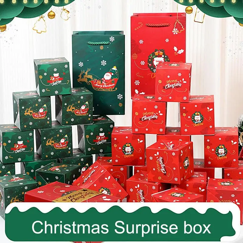 

Взрывающаяся коробка на день рождения, складная Рождественская Подарочная коробка с сюрпризом, Подарочная коробка, картонные коробки для подарков на Рождество