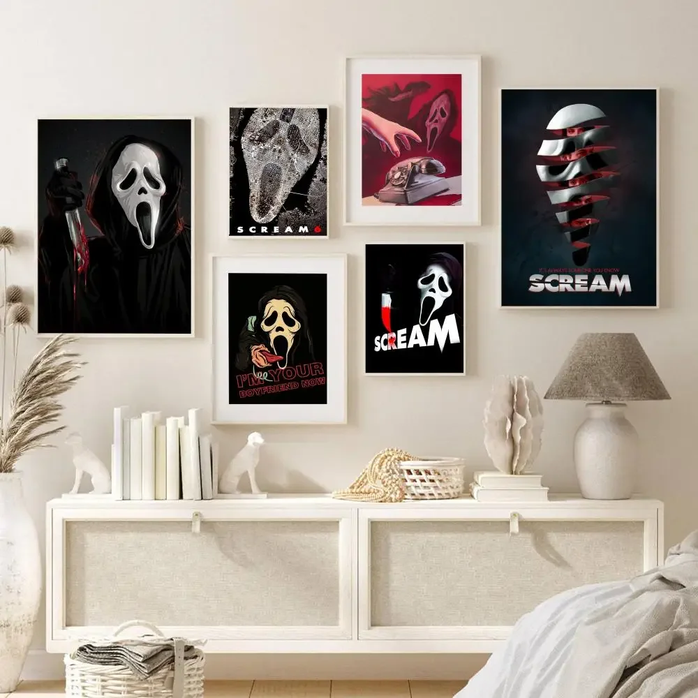 Movie S-screamS Poster Self-adhesive Art Poster Retro Kraft Paper Sticker DIY Room Bar Vintage Decorative Paint 
Movie S-screamS Poster Self-adhesive Art Poster Retro Kraft Paper Sticker DIY Room Bar Vintage Decorative Paint