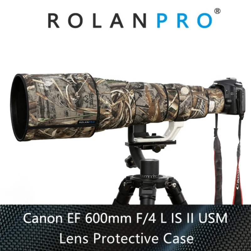 Камуфляжный чехол для телеобъектива камеры ROLANPRO для Canon EF 600 мм F/4 L IS II USM
Камуфляжный чехол для телеобъектива камеры ROLANPRO для Canon EF 600 мм F/4 L IS II USM