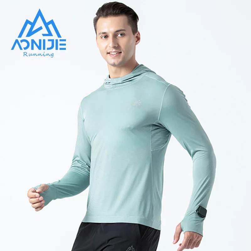AONIJIE Quick Drying Sports T-shirt Hooded Long Sleeves With Watch Finger Hole for Running Hiking Jogging FM5128
AONIJIE Quick Drying Sports T-shirt Hooded Long Sleeves With Watch Finger Hole for Running Hiking Jogging FM5128