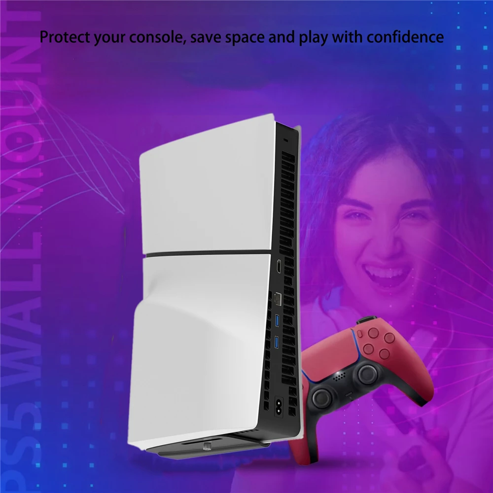 Настенный кронштейн, подставка для дисплея, настенная подставка для PS5 Slim Digital Edition и Disc Edition
Настенный кронштейн, подставка для дисплея, настенная подставка для PS5 Slim Digital Edition и Disc Edition