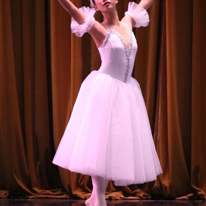 White Ballet Costumes Long Dress For Adults Professional Ballet Tutu Skirts Swan Lake Dance Ballerine Costume Girls Ballet Dress
White Ballet Costumes Long Dress For Adults Professional Ballet Tutu Skirts Swan Lake Dance Ballerine Costume Girls Ballet Dress