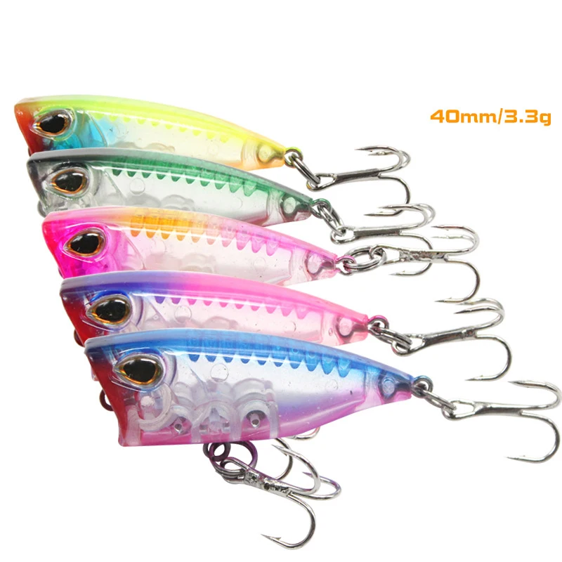 Mini Popper Hard Bait Floating Fishing Lure 40mm Crankbait Wobblers Tackle Topwater Floating Artificial Lures
Mini Popper Hard Bait Floating Fishing Lure 40mm Crankbait Wobblers Tackle Topwater Floating Artificial Lures