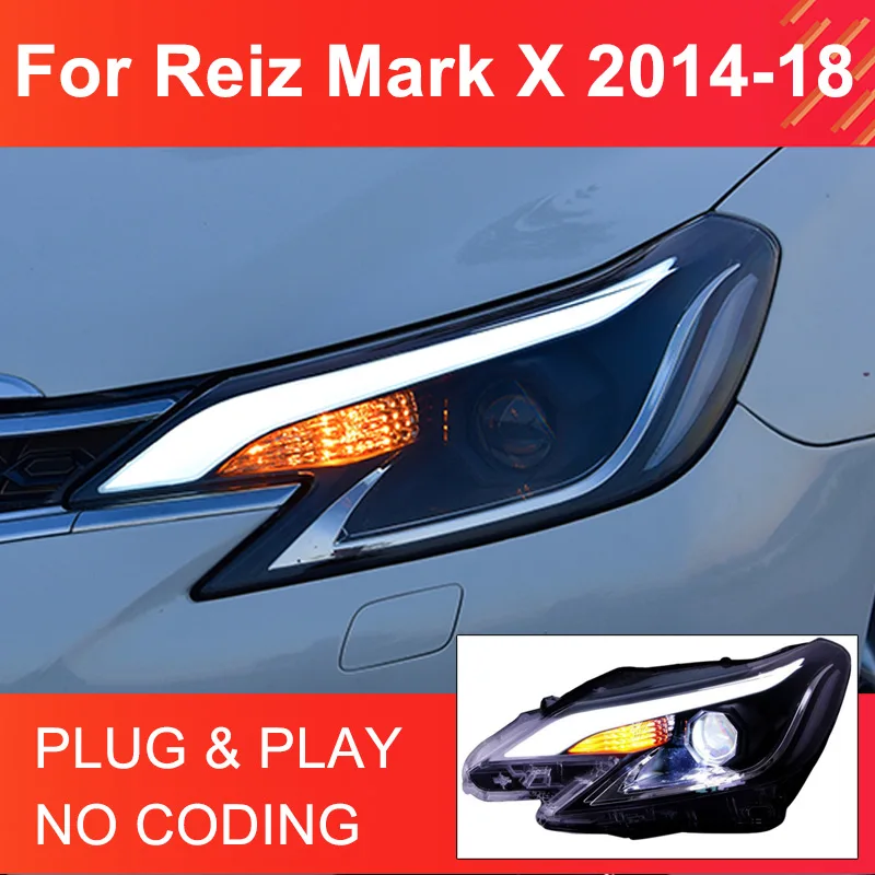 1 Pair LED Headlights for Toyota Reiz Mark X 2014-2018 Headlight Plug and Play with DRL Turning Projector Lens Front Head Lights
1 Pair LED Headlights for Toyota Reiz Mark X 2014-2018 Headlight Plug and Play with DRL Turning Projector Lens Front Head Lights