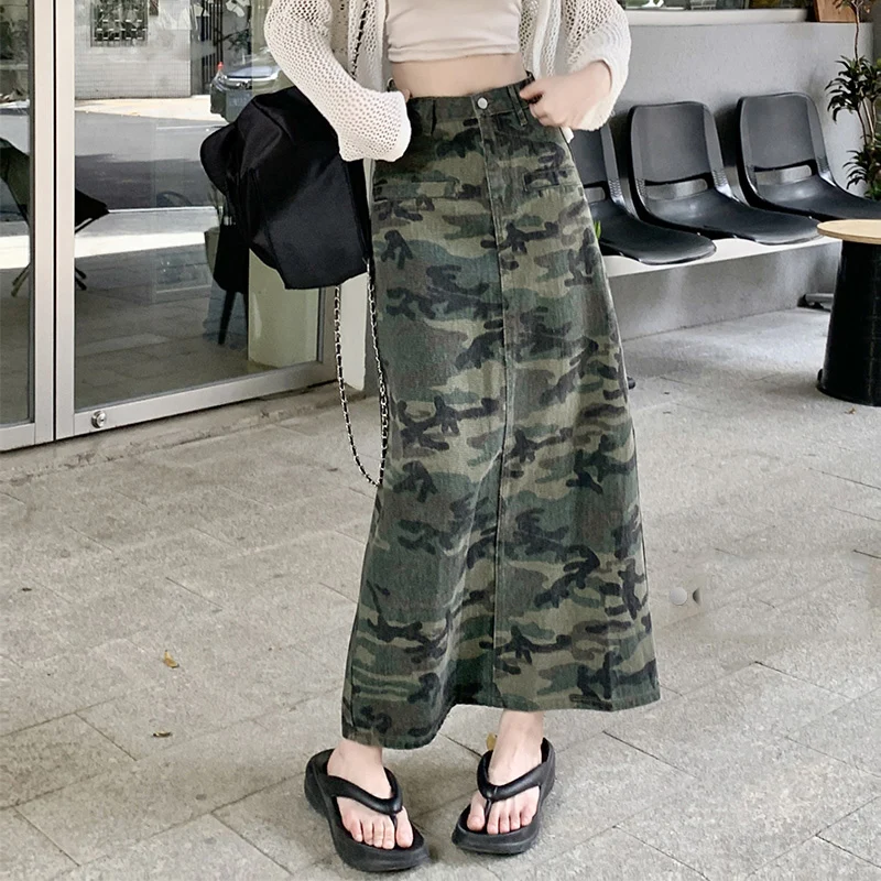 4XL Streetwear Camouflage Demin Skirt Woman 2023 High Waist Long Summer Straight Skirt Y2k Casual Denim Trousers
4XL Streetwear Camouflage Demin Skirt Woman 2023 High Waist Long Summer Straight Skirt Y2k Casual Denim Trousers