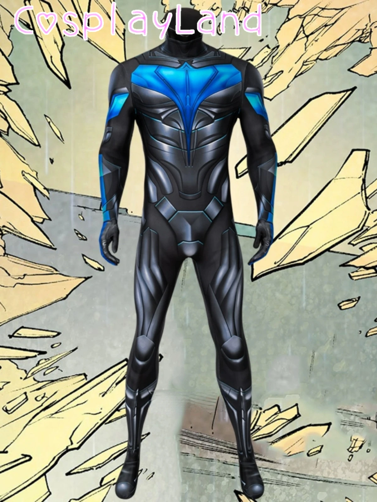 Night Titan Halloween Carnival Cosplay Wing Dick Grayson Zentai Costume Superhero Robin 3D Printing Jumpsuit With Eye Mask
Night Titan Halloween Carnival Cosplay Wing Dick Grayson Zentai Costume Superhero Robin 3D Printing Jumpsuit With Eye Mask