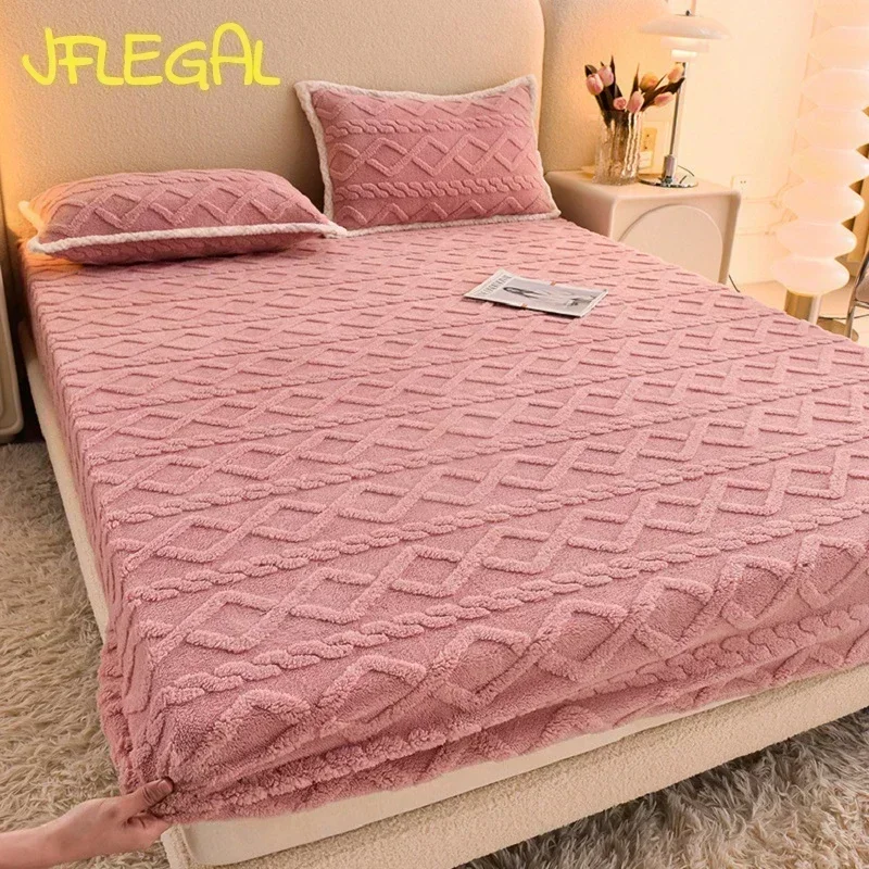 JFLEGAL Taff Fleece Fitted Sheet for The Bed Winter Warm Soft Coral Bed Sheet with Elastic Band King Size Sheets Cubre Colchon
JFLEGAL Taff Fleece Fitted Sheet for The Bed Winter Warm Soft Coral Bed Sheet with Elastic Band King Size Sheets Cubre Colchon