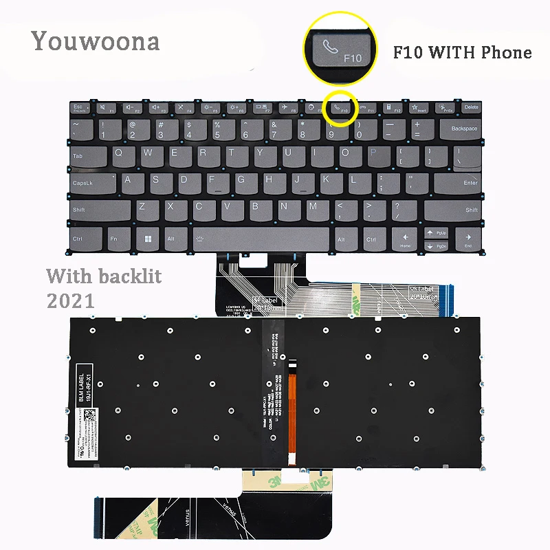 NEW Original Laptop Keyboard For LENOVO XIAOXIN Air-14ARE/14IIL 2020 14ITL 14ALC 2021 NEW Original Laptop Keyboard For LENOVO XIAOXIN Air-14ARE/14IIL 2020 14ITL 14ALC 2021