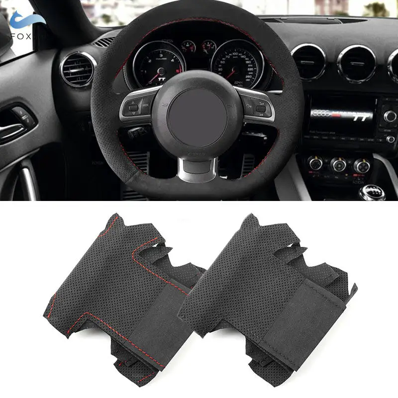 For Audi A3 S3 (8P) 2008-2012 TT TTS (8J) TTRS 2006-2014 R8 42 2007-2015 Hand-stitch Car Steering Wheel Cover Suede Leather Trim
For Audi A3 S3 (8P) 2008-2012 TT TTS (8J) TTRS 2006-2014 R8 42 2007-2015 Hand-stitch Car Steering Wheel Cover Suede Leather Trim