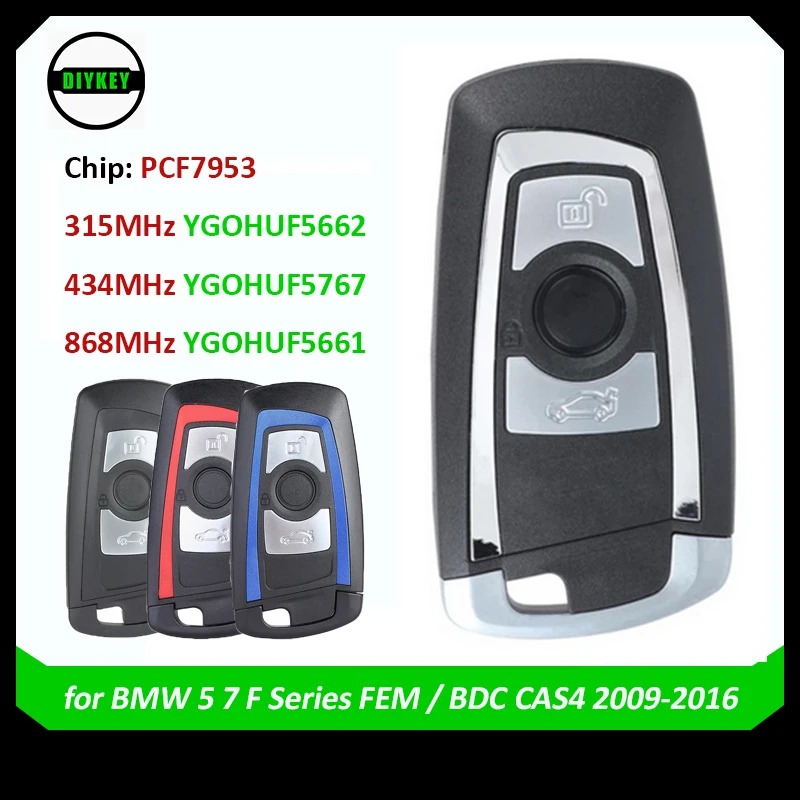 Ключ дистанционного управления YGOHUF5662 / 5661 YGOHUF5767 315 МГц 434 МГц 868 МГц для BMW 5 7 F серии FEM /BDC CAS4 2009-2016
Ключ дистанционного управления YGOHUF5662 / 5661 YGOHUF5767 315 МГц 434 МГц 868 МГц для BMW 5 7 F серии FEM /BDC CAS4 2009-2016