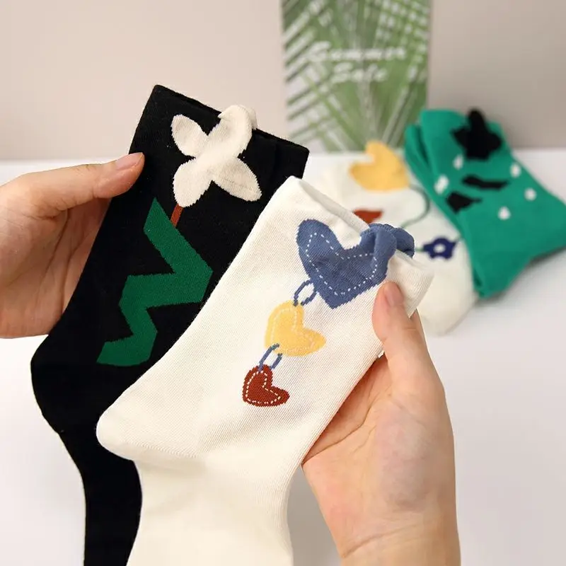 Ladies Cartoon Socks Women Butterfly Love Heart Print Spring Summer Cute Kawaii Lolita Socks For Girls Cotton Sweet Style Soks
Ladies Cartoon Socks Women Butterfly Love Heart Print Spring Summer Cute Kawaii Lolita Socks For Girls Cotton Sweet Style Soks
