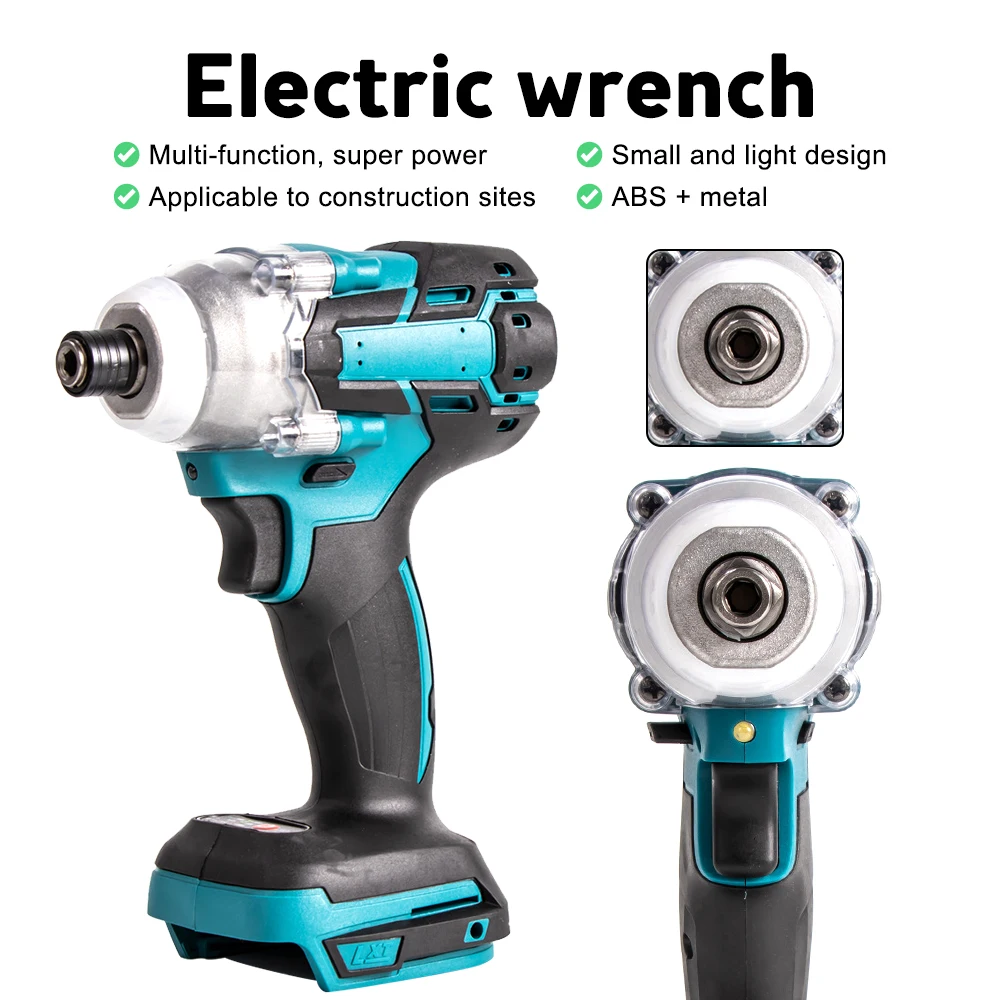 520N.m Professional Brushless Electric Impact Wrench Cordless Impact Driver Compatible With 18V Makita Battery Power Tools
520N.m Professional Brushless Electric Impact Wrench Cordless Impact Driver Compatible With 18V Makita Battery Power Tools