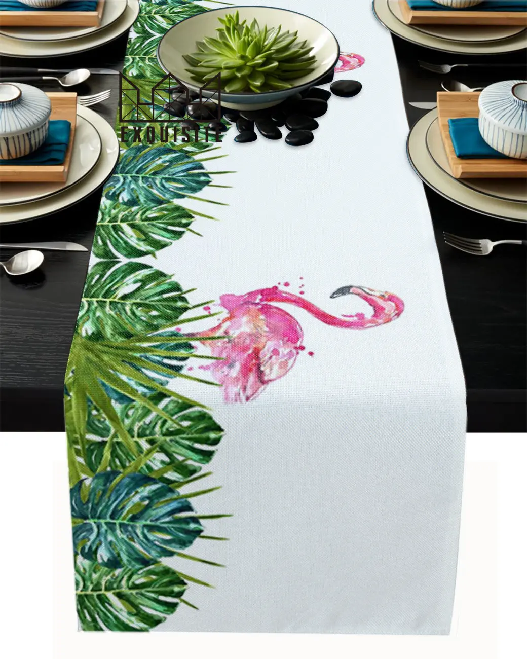 Flamingo Tropical Plant Coffee Table Decor Dinner Table Decoration Wedding Decor Table Runners Modern Wedding Decoration
Flamingo Tropical Plant Coffee Table Decor Dinner Table Decoration Wedding Decor Table Runners Modern Wedding Decoration