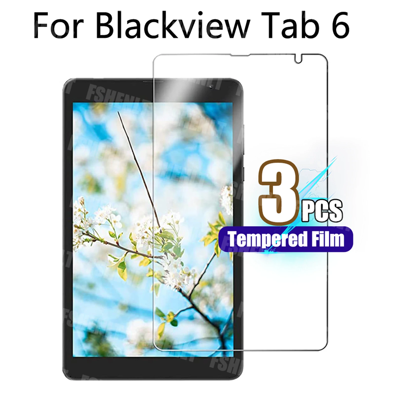 

For Blackview Tab 6 (8 inch) Screen Protector HD 9H Hardness Anti-Scratch Explosion-Proof Transparent Tempered Glass Film