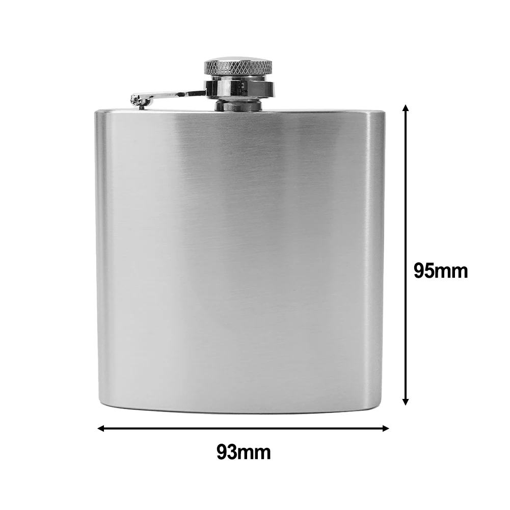 6/8oz High Quality Hip Flask Stainless Steel Whiskey Liquor Pocket Wine Bottle Large Capacity Portable Drinkware
6/8oz High Quality Hip Flask Stainless Steel Whiskey Liquor Pocket Wine Bottle Large Capacity Portable Drinkware