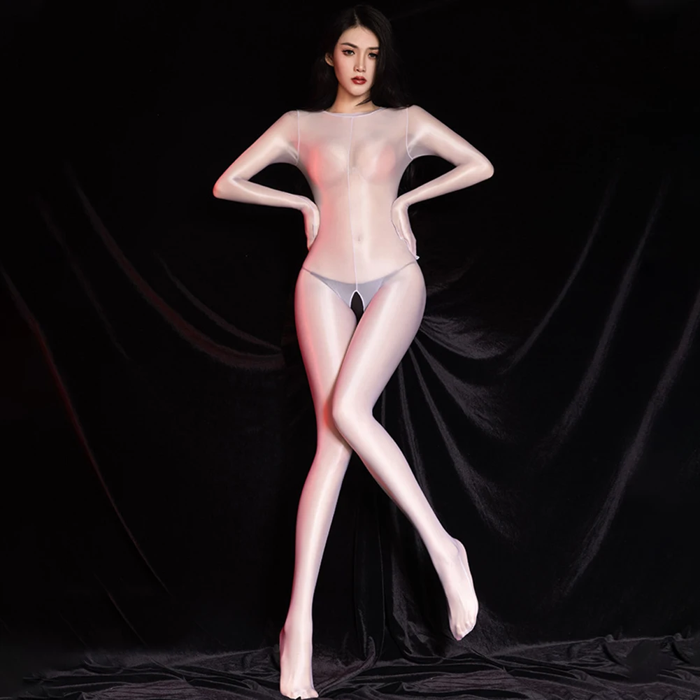 Women Ultra Thin Oil Shiny Glossy Bodysuit Sheer See Through Body Stocking Sexy Hollow Open Crotch Jumpsuit Erotic Lingerie
Women Ultra Thin Oil Shiny Glossy Bodysuit Sheer See Through Body Stocking Sexy Hollow Open Crotch Jumpsuit Erotic Lingerie